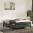 springmadras med pocketfjedre medium 120x200x20 cm fløjl mørkegrøn