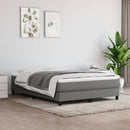 springmadras med pocketfjedre medium 140x190x20 cm stof mørkegrå