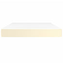 springmadras med pocketfjedre medium 140x190x20 cm kunstlæder creme