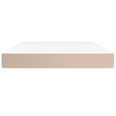 springmadras m. pocketfjedre medium 140x190x20cm kunstlæder cappuccino