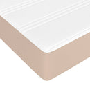 springmadras m. pocketfjedre medium 140x190x20cm kunstlæder cappuccino
