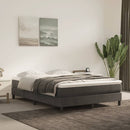 springmadras med pocketfjedre medium 140x190x20 cm fløjl mørkegrå