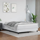 springmadras med pocketfjedre medium 140x200x20 cm kunstlæder hvid