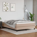 springmadras + pocketfjedre medium 140x200x20 cm kunstlæder cappuccino