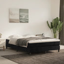 springmadras med pocketfjedre medium 140x200x20 cm fløjl sort