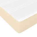 springmadras med pocketfjedre medium 160x200x20 cm stof cremefarvet