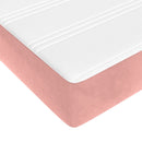 springmadras med pocketfjedre medium 160x200x20 cm fløjl pink