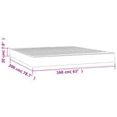 springmadras med pocketfjedre medium 160x200x20 cm fløjl pink