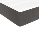 springmadras med pocketfjedre medium 100x190x20 cm fløjl mørkegrå
