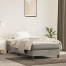 springmadras med pocketfjedre medium 100x203x20 cm stof lysegrå