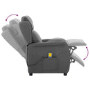 Massagestol med pude Lysegrå 93.5 x 67.5 x 101.5 cm Stof
