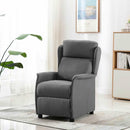 Massagestol med pude Lysegrå 93.5 x 67.5 x 101.5 cm Stof