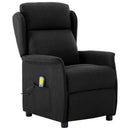 Massagestol med pude Sort 93.5 x 67.5 x 101.5 cm Stof