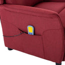 Massagestol med pude Vin 93.5 x 67.5 x 101.5 cm Stof