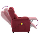 Massagestol med pude Vin 93.5 x 67.5 x 101.5 cm Stof