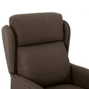 Massagestol med pude Brun 93.5 x 67.5 x 101.5 cm Stof