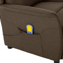 Massagestol med pude Brun 93.5 x 67.5 x 101.5 cm Stof