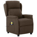 Massagestol med pude Brun 93.5 x 67.5 x 101.5 cm Stof