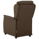 Massagestol med pude Brun 93.5 x 67.5 x 101.5 cm Stof