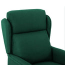 Massagestol med pude Mørkegrøn 93.5 x 67.5 x 101.5 cm Stof