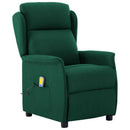 Massagestol med pude Mørkegrøn 93.5 x 67.5 x 101.5 cm Stof
