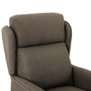 Massagestol med pude Gråbrun 93.5 x 67.5 x 101.5 cm Stof