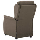 Massagestol med pude Gråbrun 93.5 x 67.5 x 101.5 cm Stof