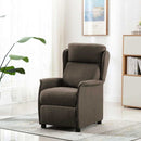 Massagestol med pude Gråbrun 93.5 x 67.5 x 101.5 cm Stof