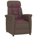 Massagestol Brun 96.5 x 70.5 x 95 cm Mikrofiber