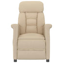Massagestol Creme 96.5 x 70.5 x 95 cm Mikrofiber