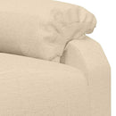 massagestol stof cremefarvet