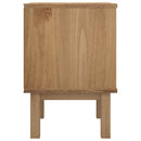 sengebord OTTA 45x39x57 cm massivt fyrretræ brun og hvid