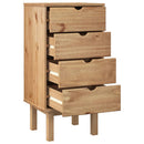 kommode OTTA 45x39x90 cm massivt fyrretræ