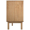 kommode OTTA 111x43x73,5 cm massivt fyrretræ brun og grå