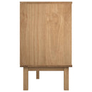 kommode OTTA 111x43x73,5 cm massivt fyrretræ brun og hvid