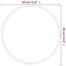 vægspejl Ø 30 cm rund guldfarvet
