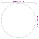 vægspejl Ø 40 cm rund guldfarvet