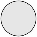 vægspejl Ø 40 cm rundt sort