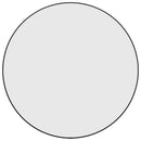 vægspejl Ø 60 cm rundt sort