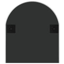 vægspejl 100x45 cm oval sølvfarvet