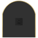 vægspejl 70x30 cm oval guldfarvet