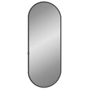 vægspejl 50x20 cm oval sort