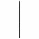 vægspejl 50x20 cm oval sort