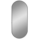 vægspejl 70x30 cm oval sort