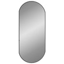 vægspejl 80x35 cm oval sort