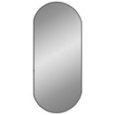 vægspejl 90x40 cm oval sort