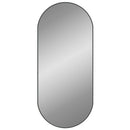 vægspejl 100x45 cm oval sort