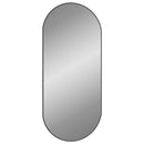 vægspejl 100x45 cm oval sort