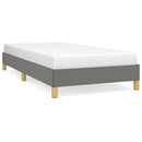 Sengeramme uden madras Mørkegrå 100x200 cm Stof