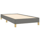 Sengeramme uden madras Mørkegrå 100x200 cm Stof